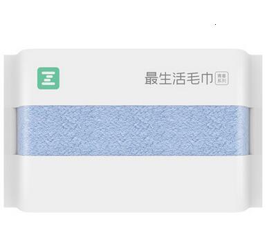 Xiaomi bijgewerkte zsh polyegiene antibacteriële handdoek jonge serie 100%  katoenen handdoeken 5 kleuren absorberende badhanddoek  h30: Blauwe 1 pc handdoek