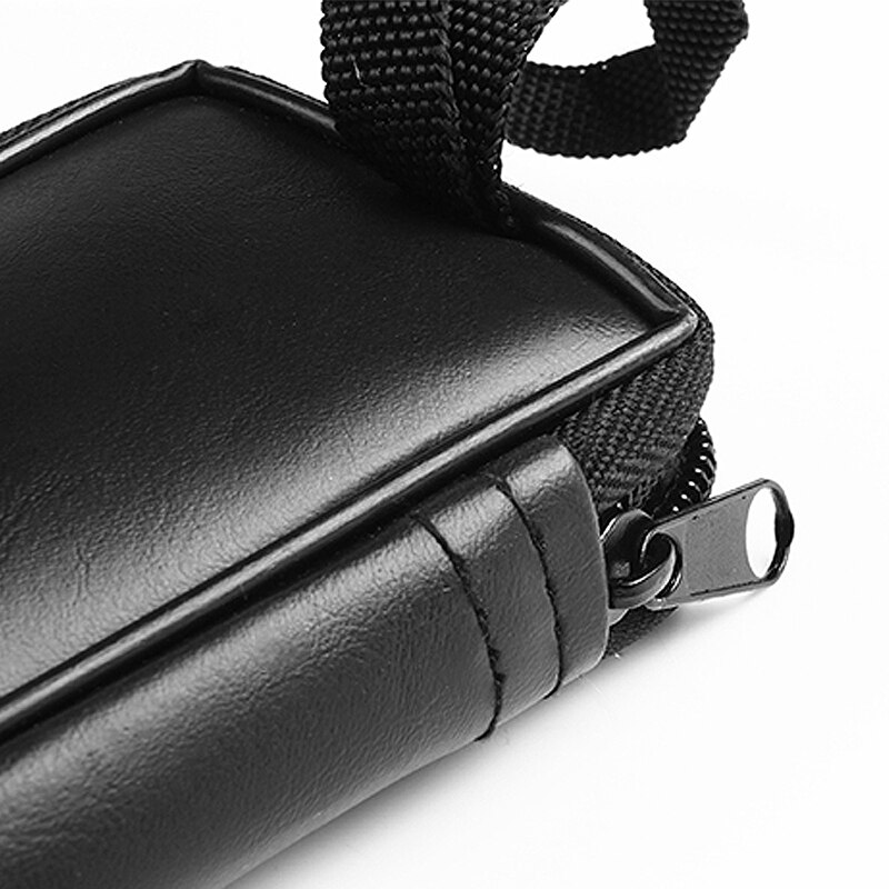 Tvådelad flöjtväska svart inbyggd svamppåse gummiband förstärkt svart väska träblåsinstrumenttillbehör