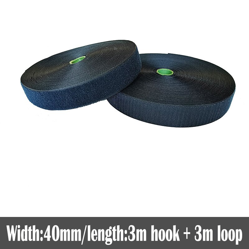 40mm Width no adhesive fastener tape stick clothing tape sewing accessories hook loop sticker strip strap stick 3 meters: Color 10