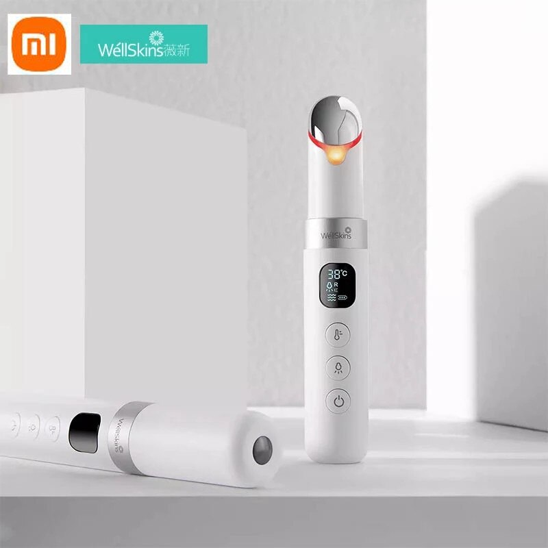 Xiaomi-masajeador de ojos Youpin WellSkins, WX-MY300, luz de Color cálido, belleza para el cuidado de los ojos, vibración de tres velocidades, masaje muscular para los ojos