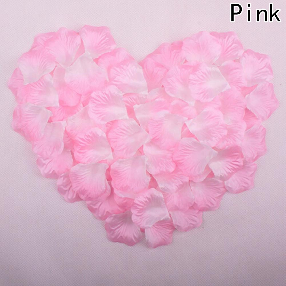 100 Pcs Bruiloft Bloemblaadjes Kunstmatige Zijden Rozenblaadjes Bloemen Petalas Petalos Wedding Bridal Shower Aisle Vaas Decor Confetti: PK3