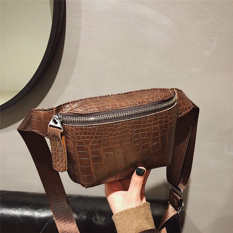 estilo bolsos para mujer Lady viaje cintura bolsa de cinturón bolsa de cadera 4 colores sólidos