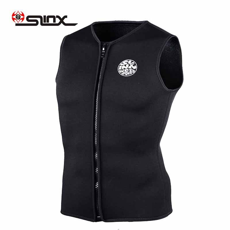 Slinx 3Mm Neopreen Wetsuit Vest Mens Voor Kitesurfen Pak Duiken Badpak Badmode Geen Mouw Plus Maat S Tot 3xl