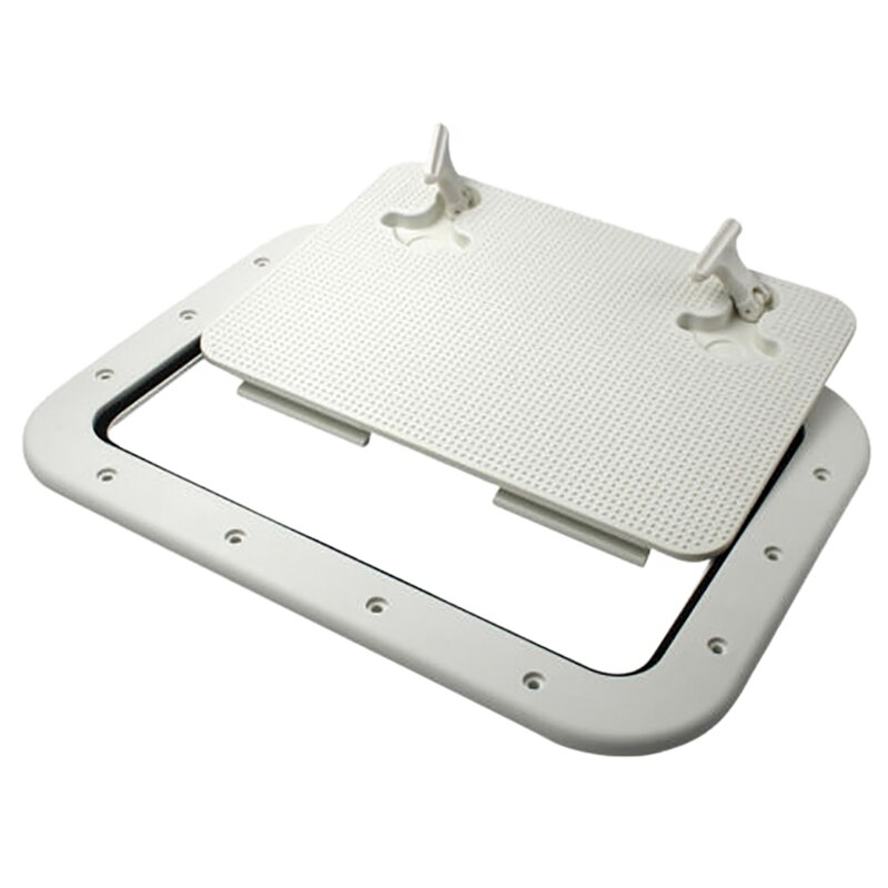 Escotilla de barco de 425-315mm, ABS, acceso marino/escotilla de cubierta para yate marino RV, perilla de extracción antideslizante, accesorios para barcos marinos: Default Title