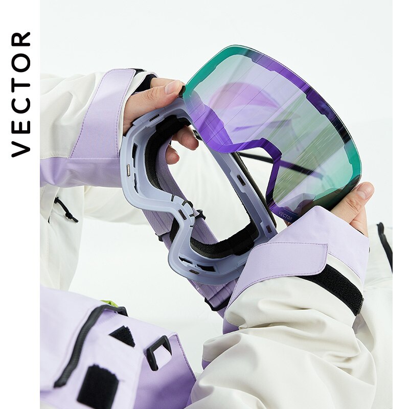 VECTOR Ski – lunettes de Ski pour hommes et femmes, Protection contre la neige, Double Anti-buée et Anti-ultraviolet, masque de Snowboard, UV400
