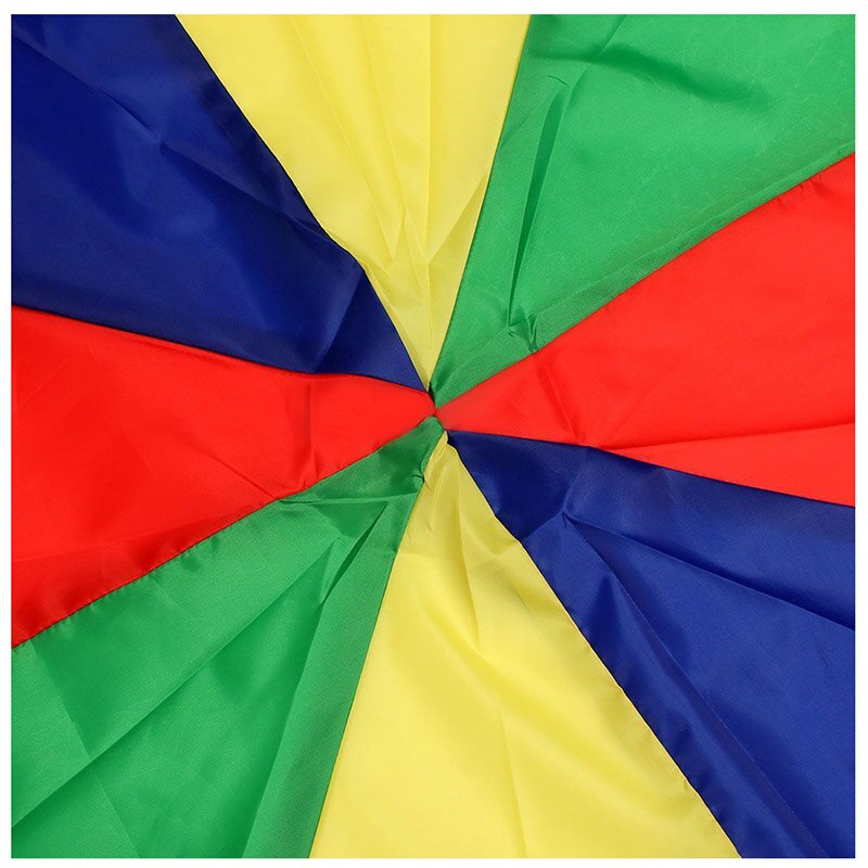 2M/6.5FT Childrens Play Rainbow Parachute Outdoor Game Exercise Sport