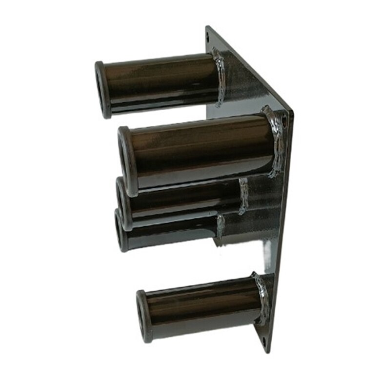 Barbell Vertical Storage Rack Barbell Holder Fit for 2" Hex Trap Curl Triceps Bars Holds 5 Bars