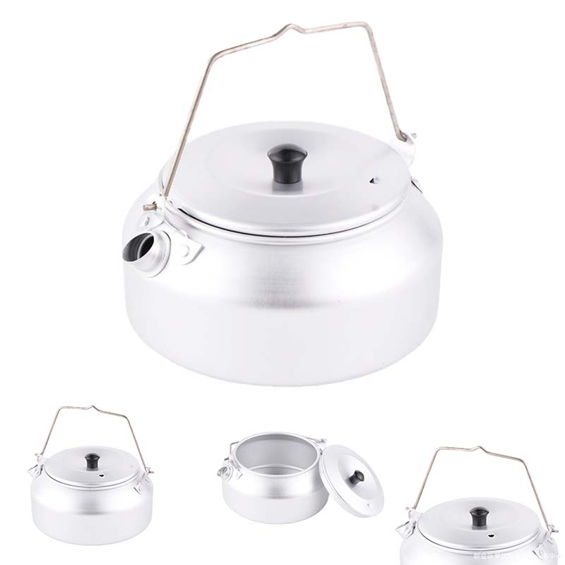 Bollitore da esterno 0.8L Camp bollitore per caffè teiera bollitore in alluminio pentole attrezzatura da campeggio all'aperto prevenzione dei problemi di arrampicata