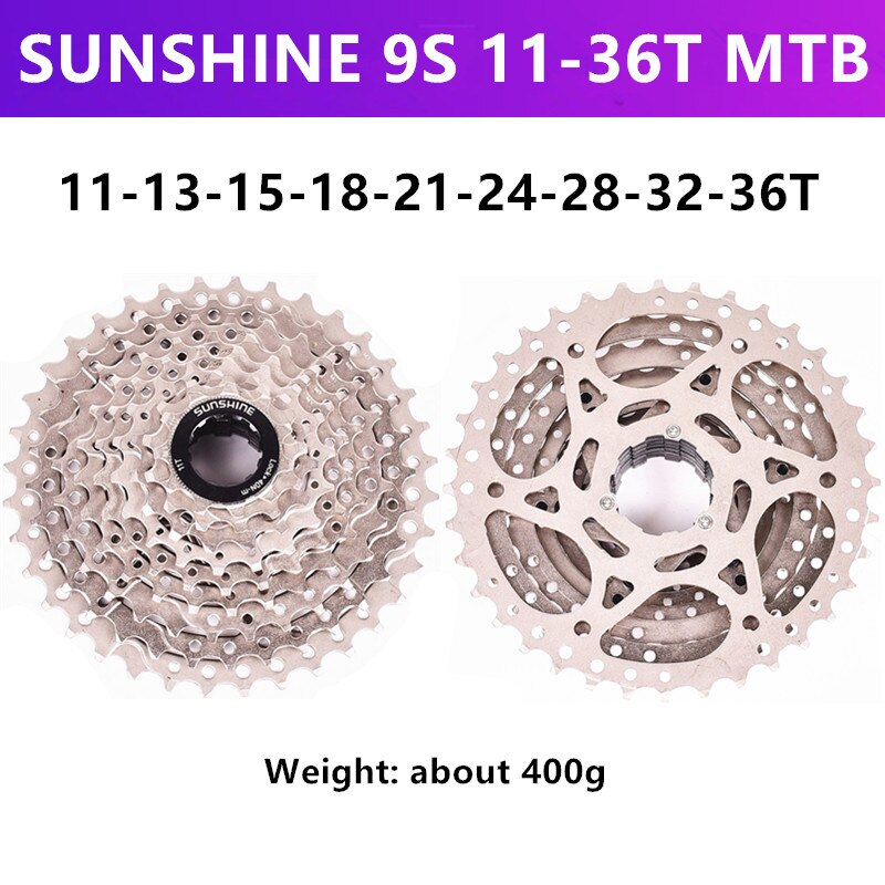 SONNENSCHEIN MTB/rennrad 9/27 geschwindigkeit Variable geschwindigkeit kassette schwungrad 11-23T/25T/28T/32T/36T/40T/42T/46T/50T kassette schwungrad