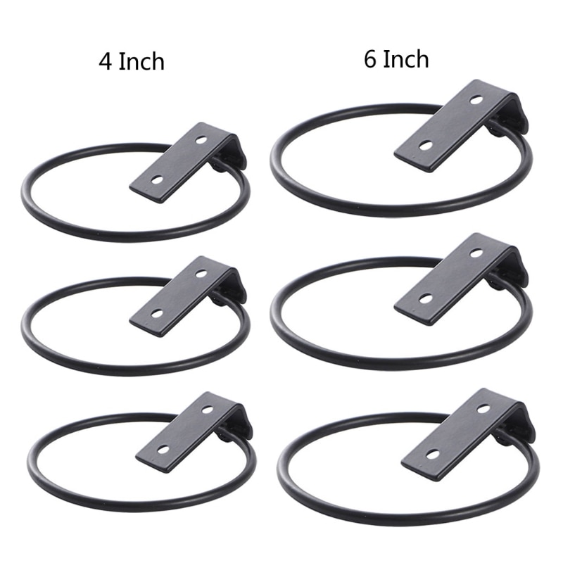 3 pakke planteholder ring urtepotteholder ring vægmonterede vægplanter kroge  m2ef