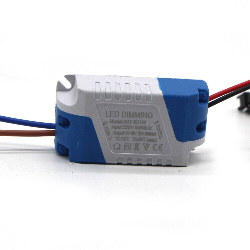 Dimbare 3W 5W 6-7W 7-15W 15-24W Power supply Led Driver Adapter Transformator 300mA Voor Led Downlight AC85-265V