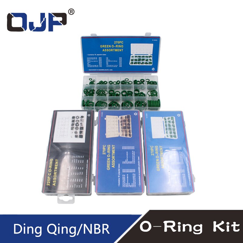 O-ring vandtæt olie- og slidbestandig gummi ringforsegling nbr tætning nitril vaskemaskine gummi oring sæt sortiment sæt sæt kasse