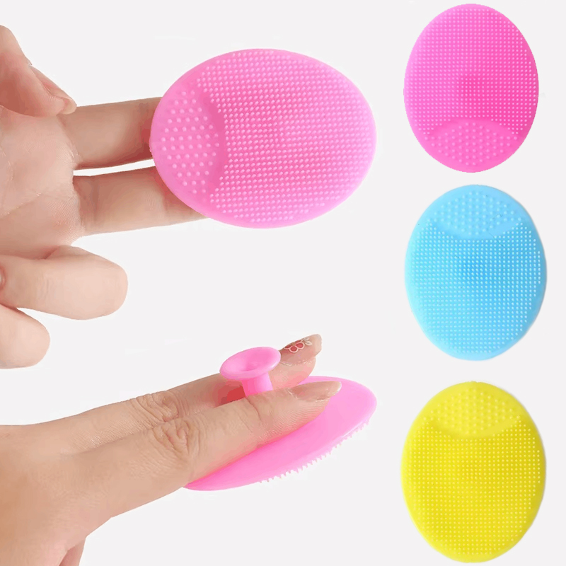 Zachte siliconen gezichtsborstelreiniger en stimulator Handmatige gezichtsreinigingsborstel Exfoliërende siliconen gezichtsscrubber voor dames en heren