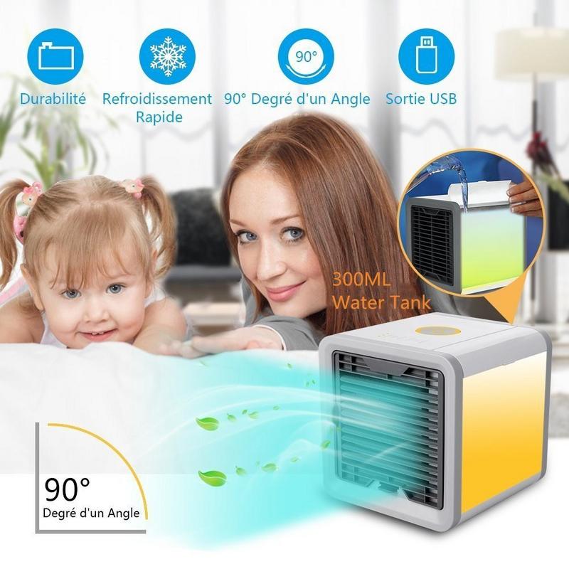 USB Mini Portable Air Conditioner Humidifier Purifier Desktop Air Cooling Fan Car Air Cooler Fan For Car And Office Home