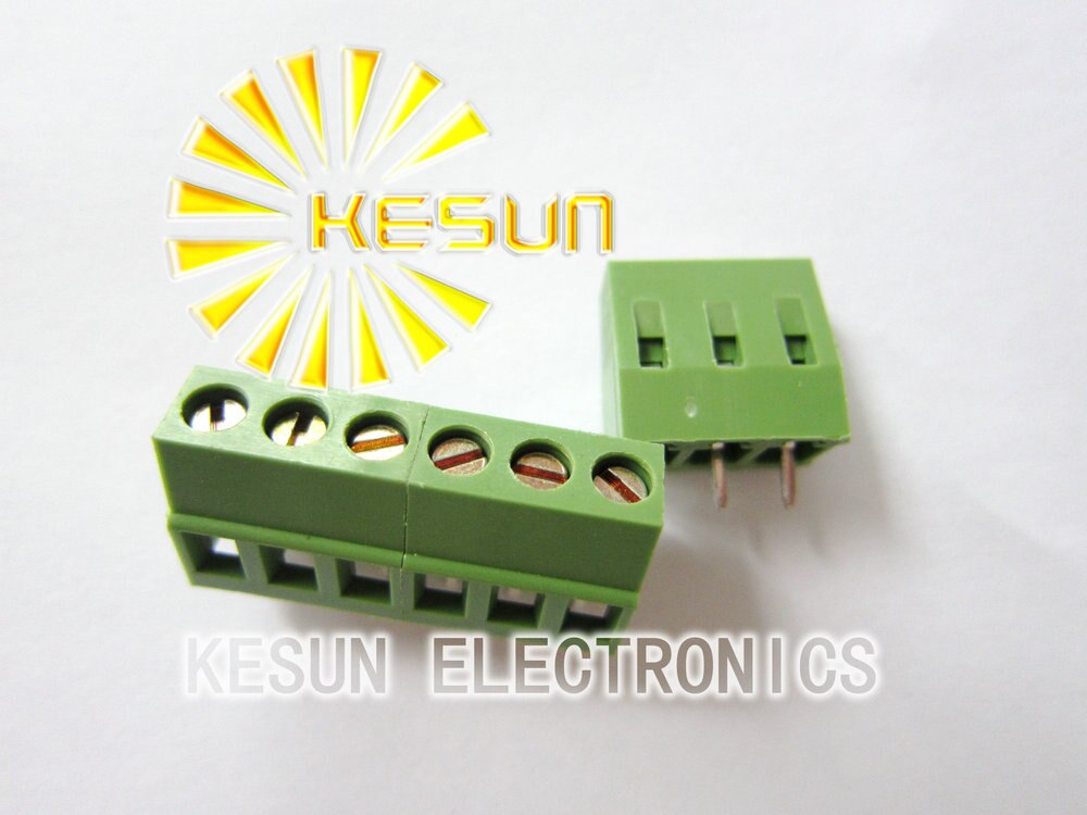 100 STKS KF128-5.08-3P KF128 3Pin 5.08mm Straight Pin PCB Schroefklemmenblok ROHS