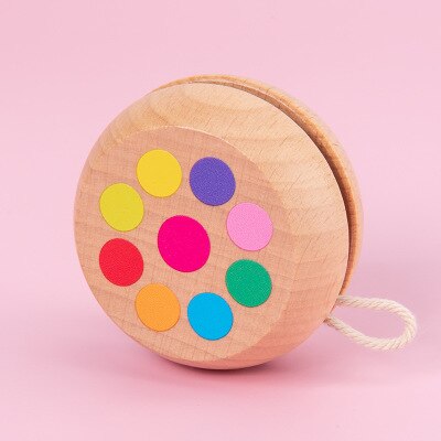 Giocattoli in legno Per Bambini yo-yo yo-yo Giocattoli Ragazzi Ragazze Regali di Scuola Materna di Colore Carino yo-yo yo-yo Regali per I Bambini: F