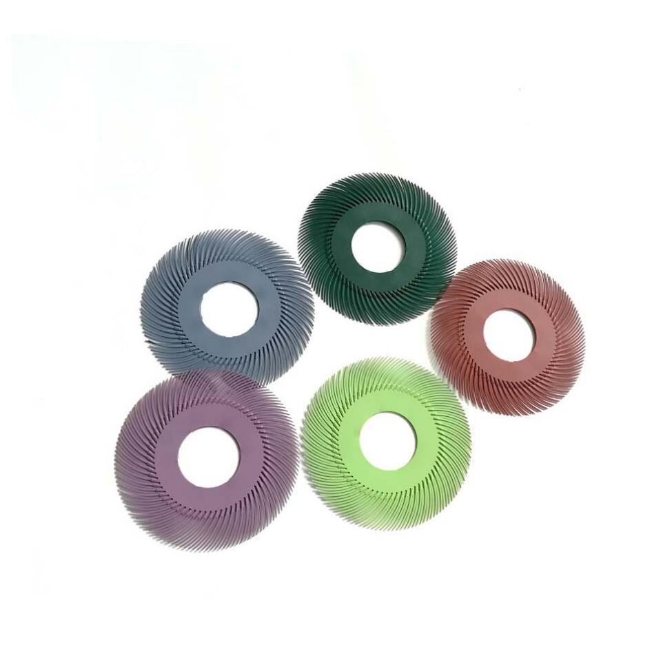 10 Uds herramientas abrasivas cepillo de cerdas radiales 6 "herramientas abrasivas muelas para herramientas de pulido de joyería grano 80 a 1000