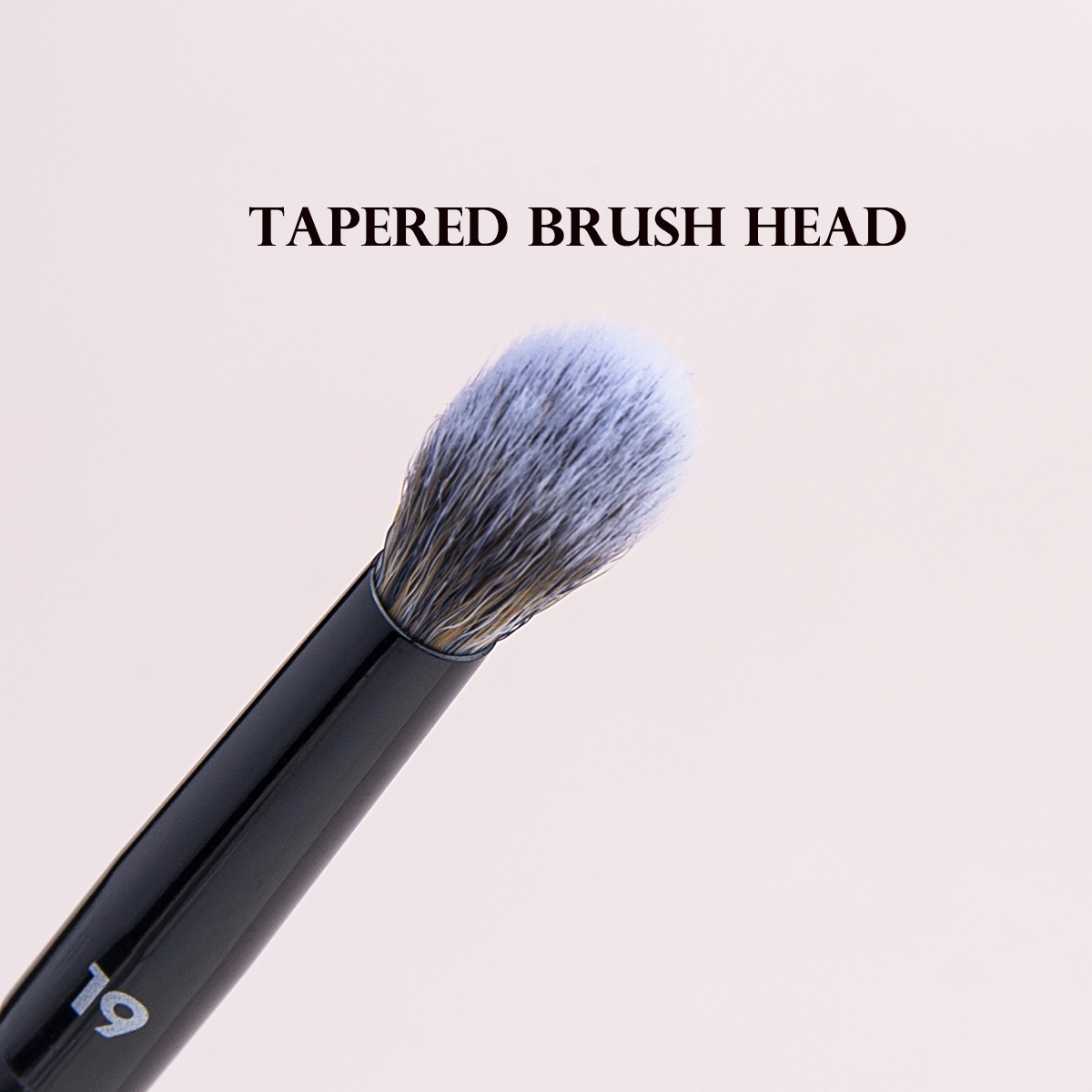 WOKO 19 Brocha para pliegues Sombra de ojos Brocha para mezclar manchas Brocha de maquillaje Cónico Preciso Sombra de ojos en polvo Brocha para pliegues