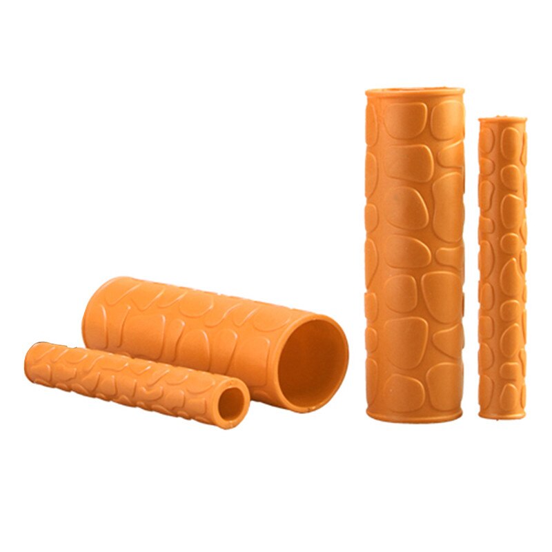 4 Pc Stuur Grips Cover Universal Motorcycle Grips Stuur Zachte Rubberen Bar Remhendel Siliconen Mouw: Oranje