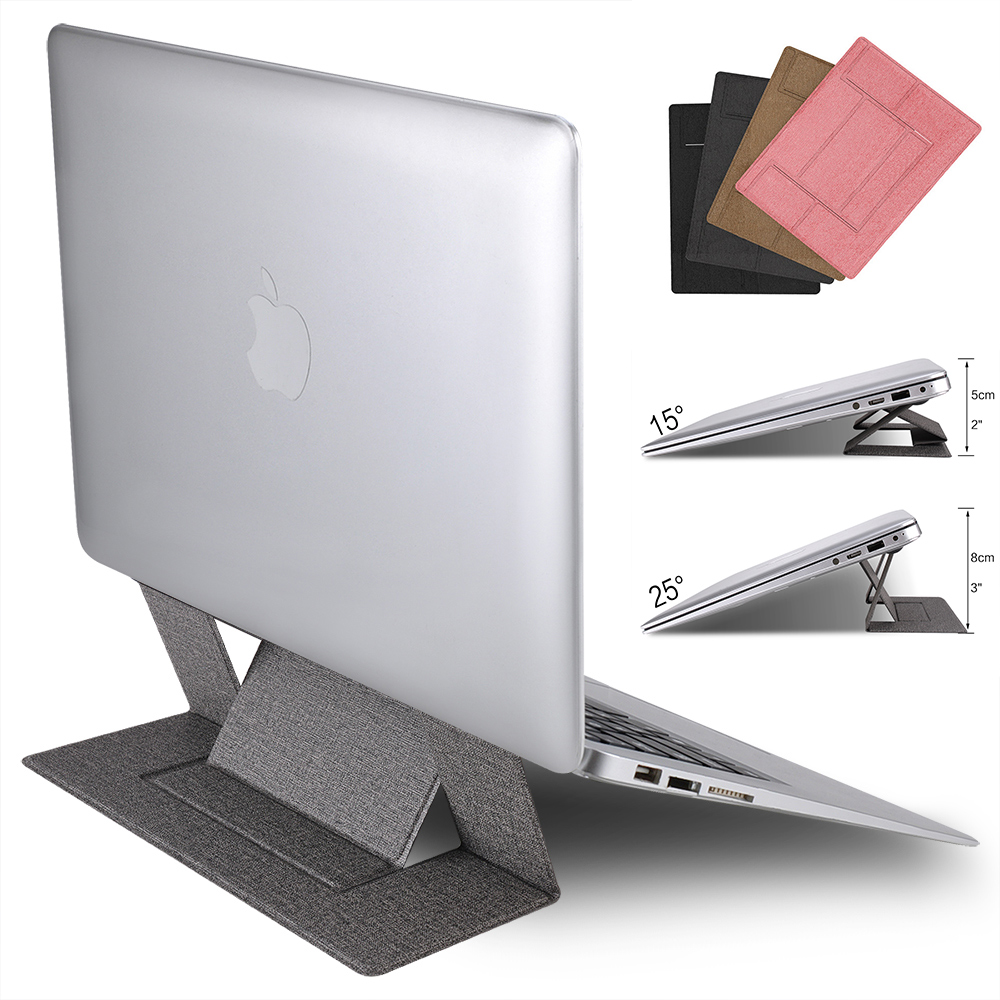 Soporte Invisible para ordenador portátil, soporte ergonómico plegable para Macbook air pro, soporte ligero para ordenador portátil de refrigeración