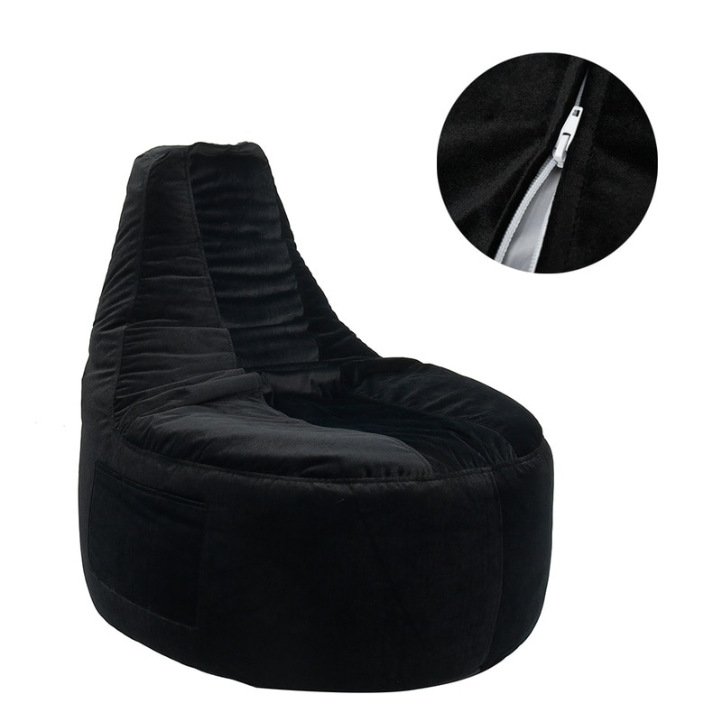 Dmuchana sofa pokrywa mikro aksamitna tkanina worek fasoli leżak zestaw wypoczynkowy meble robić salonu bez wypełniacza pufa ptyś kanapa Tatami