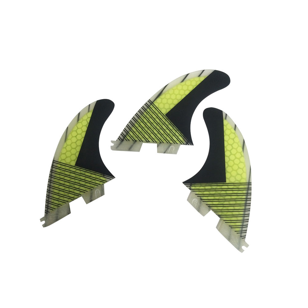 Ailerons Twin + Remorque Pour Planche De Surf - Compatible FCS & FCS II - Fibre De Verre/nylon - Pour Shortboard