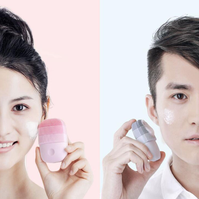 Xiaomi inFace Electric Deep Facial Cleaning Massage Brush Sonic Face Washing IPX7 Waterproof Silicone Face Cleanser Skin Care