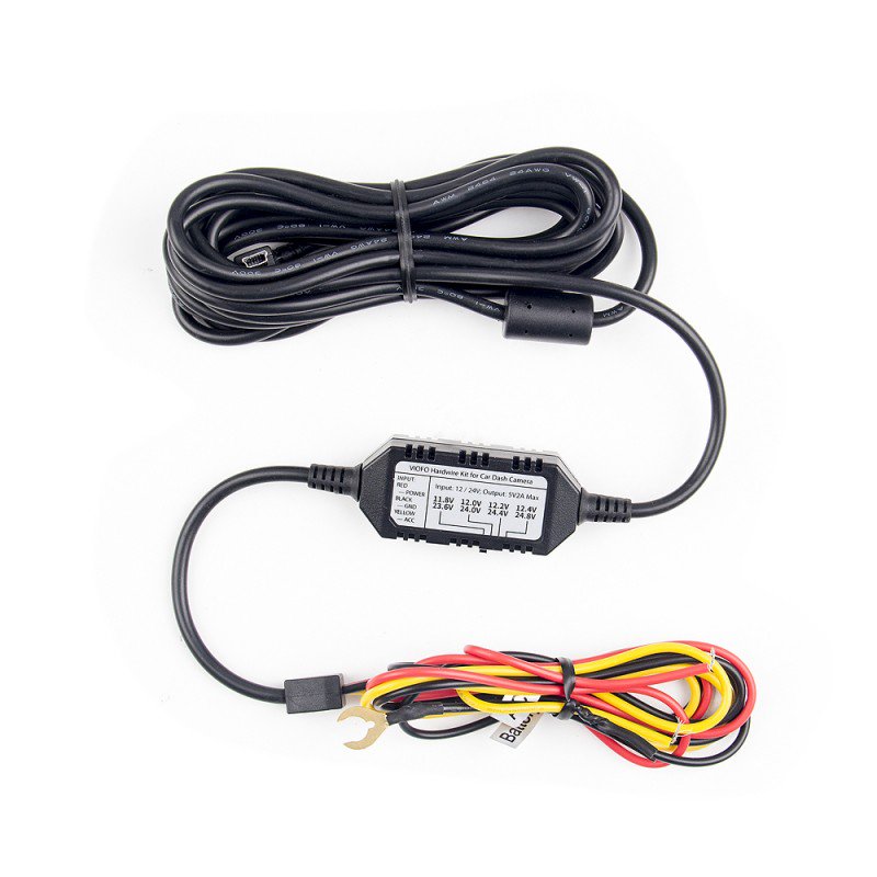 Câble rigide d'origine 3 fils ACC Mini USB pour Viofo A129/A129 Duo caméra de tableau de bord voiture DVR enregistreur câble de Kit de fil dur Mini USB2.0