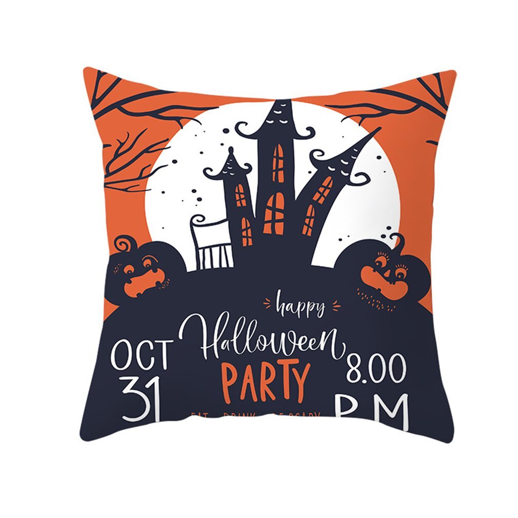 Halloween Decoratie Voor Thuis Cartoon Pompoen Vleermuis Ghost Kussensloop Horror Halloween Party Benodigdheden Accessoires Haloween Ornament: Roze