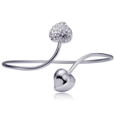 Mode-sieraden Voor Vrouwen Armbanden Met Liefde Strass Mode Open Armbanden Voor Charmante Vrouwen Vriendin