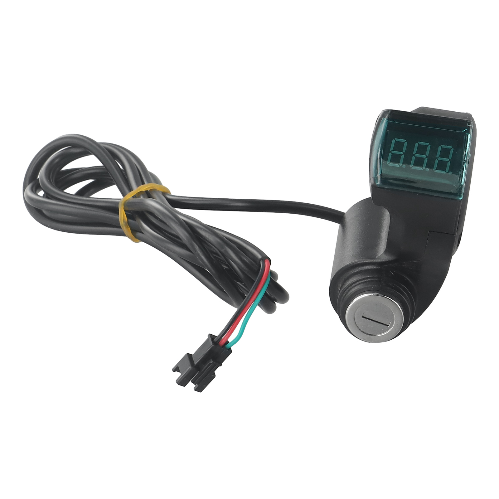 E-bike Power Switch Lock Display Thumb Throttle With Key 12V-72V Electric Scooter Handlebars Ignition Switch Key Power Lock