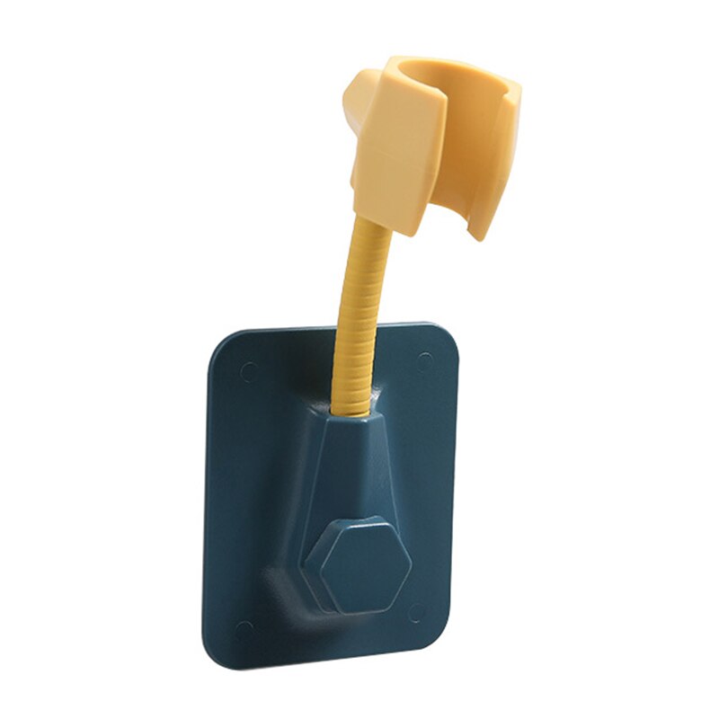 Badeværelse kraftfuld universaljustering installation brusehoved mobil support stærk sugepude chuck sugekop: Blå gul