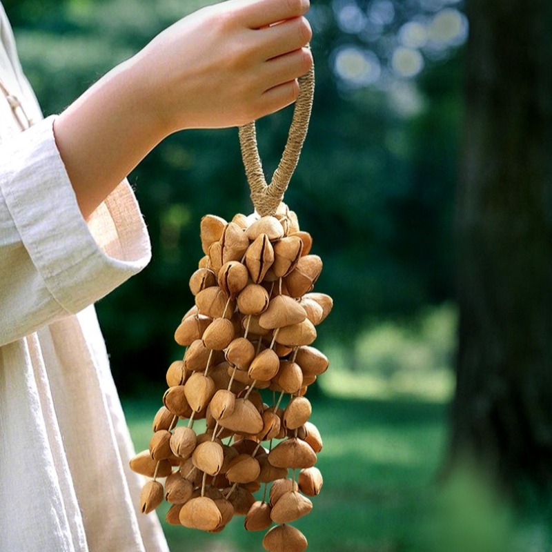 Campana de mano hecha a mano de concha Dola, sonajero curativo, campana de viento, terapia de sonido Natural, campanas musicales, instrumentos musicales de percusión