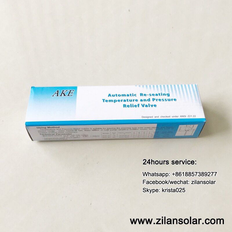 1/2" solar water heater P/T valve