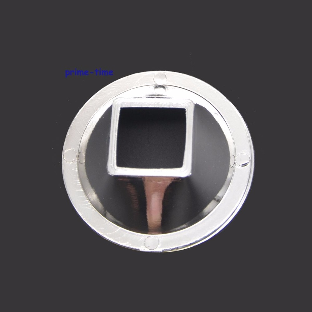 44mm Glass LED Lens 60 degree + Reflector Collimator Kit for 10W Square High Power LEDs