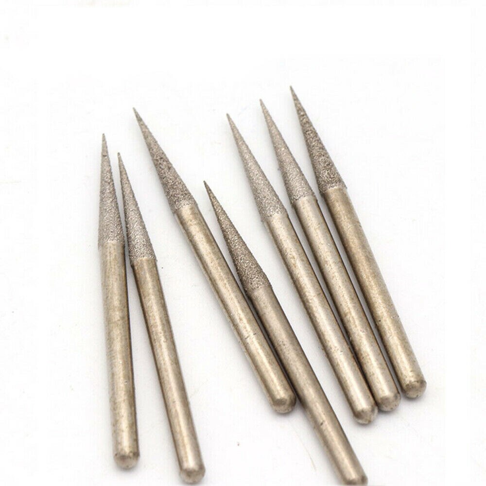 Brocas de diamante para herramienta de grabado de vidrio Dremel, puntas de pulido de 5/10/3mm, 1/2,1 Uds.