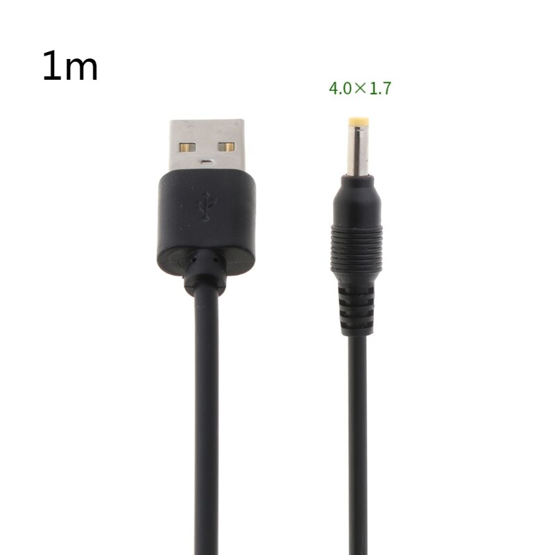 USB to DC Port Charging Cable Power Supply Cord Line DC/5.5x2.1 DC/5.5x2.5 DC/3.5x1.35 DC/4.0x1.7 DC/2.5x0.7 Connector: 1 M / DC 4.0x1.7