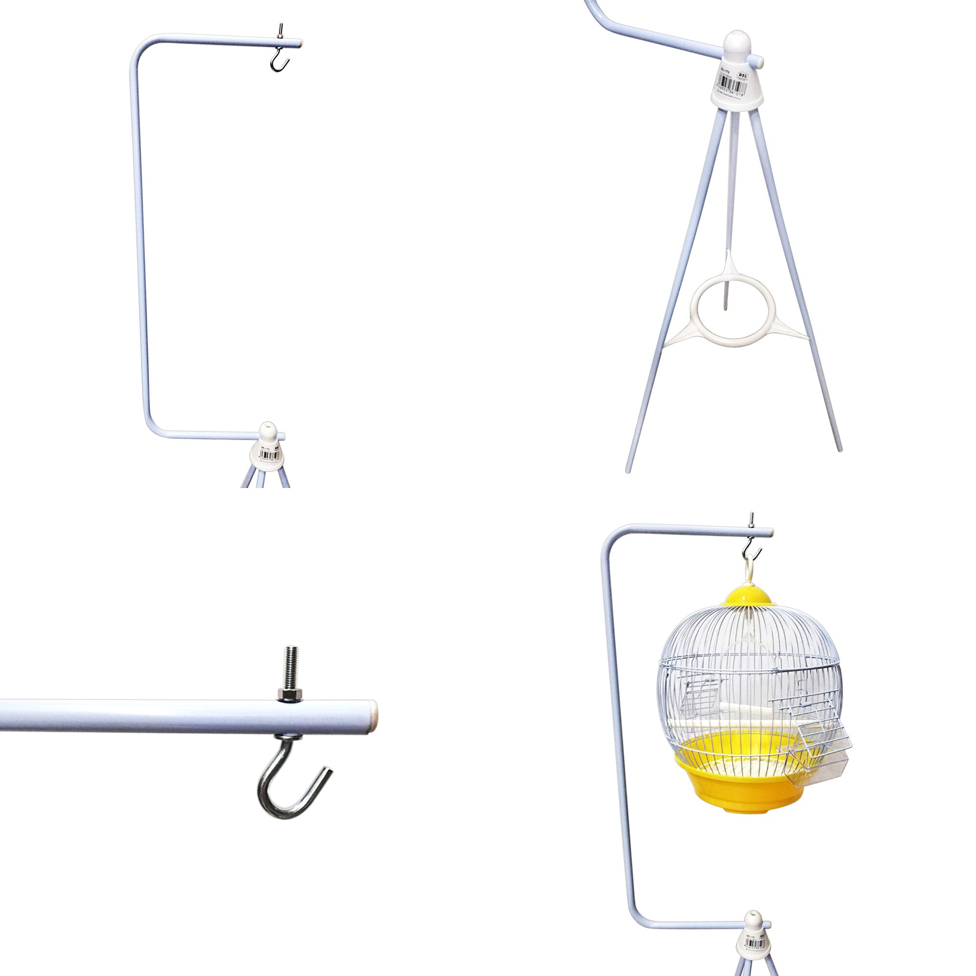 Vogel Käfig Stand Haken Fuß Pro hängend Käfig Fuß Käfig Anhänger Produkt. Ideal Pro alle klein Vogel Käfige. Höhe 150cm, leicht zu montieren. Nein Käfige. zufällig Farbe
