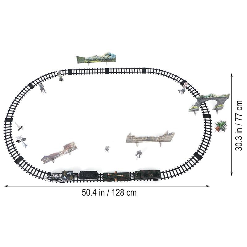 1 Set Rail Train Simulation Classic Remote Control Rail Train RC Trains for Christmas