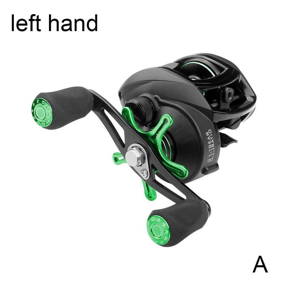 Fiskehjul gedde spinning hjul håndtag line spole saltvand tilbehør fiskeri  y7 o 9: Venstre