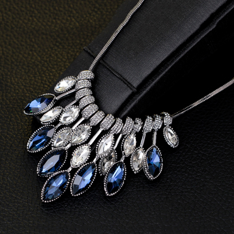 Meyfflin Collier Femme Verklaring Kettingen Crystal Maxi Ketting Voor Vrouwen Vrouwelijke Ketting Kraag Mode-sieraden