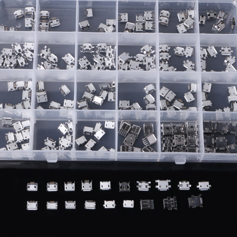24 Modellen Micro Usb Connector Socket Jack Usb Connectors Set Voor MP3/4/5 Lenovo Zte Huawei Samsung Sony Xiaomi htc
