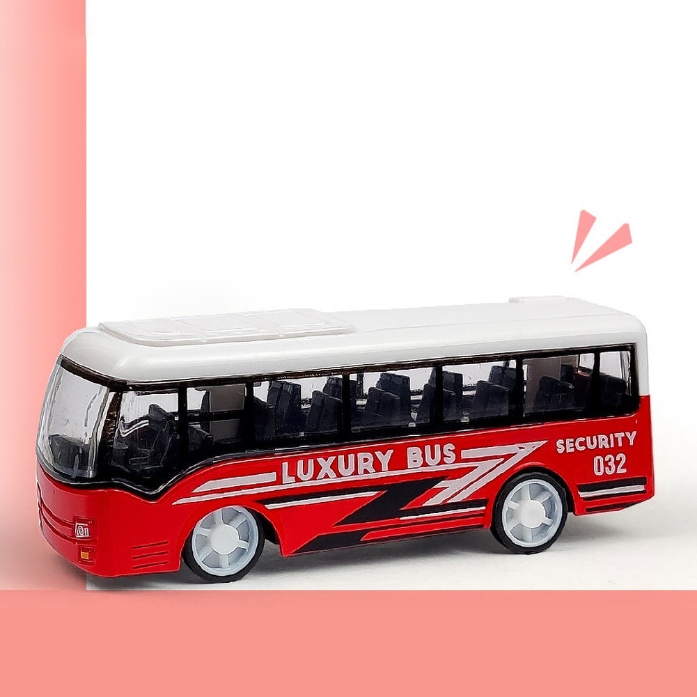 Exquisite travel bus alloy model simulation double-decker bus model children's School Luxury pull back toys Model