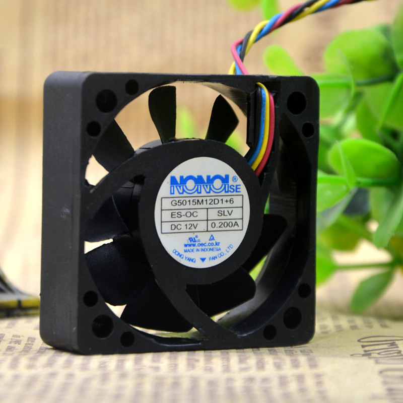 Fan NONOISE G5015M12D1+6 12V 0.200A 5015 Car Audio Cooling Fan 50×50×15MM