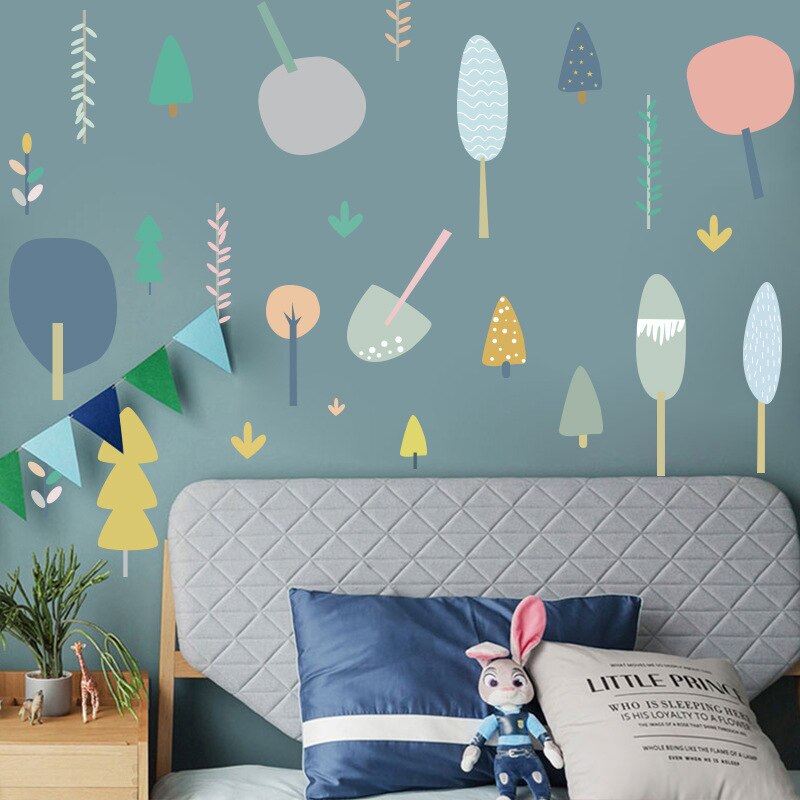 Tofok Ins peri orman DIY duvar Sticker İskandinav tarzı bebek çocuk