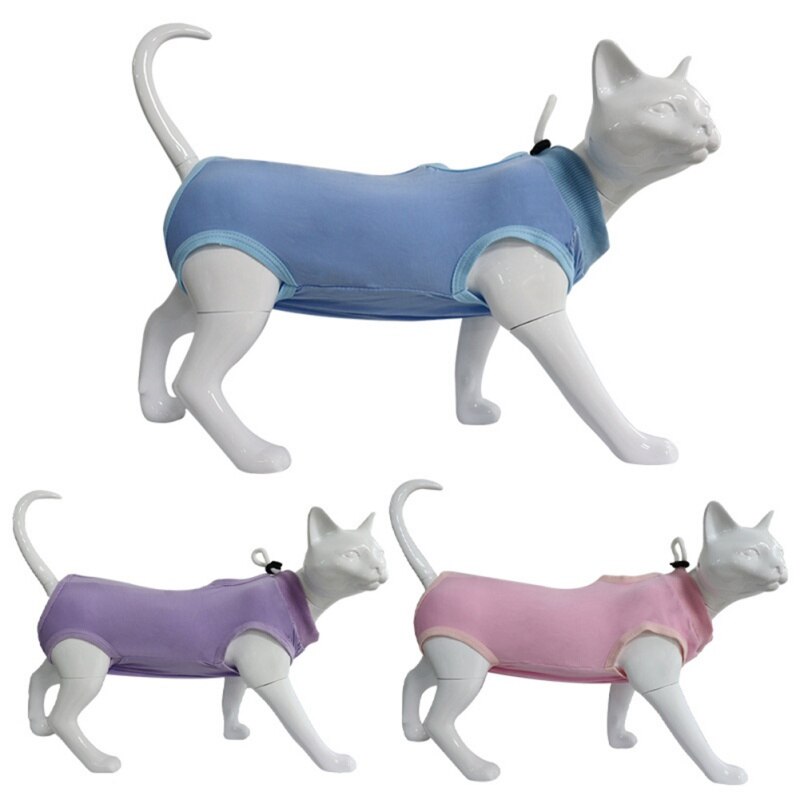 Haustier Chirurgie Rehabilitation Kleidung Post-operativ Kleidung Katze Erholung Schutz Anzug Welpen Kleine Hund Katze Bodenbildung Hemden