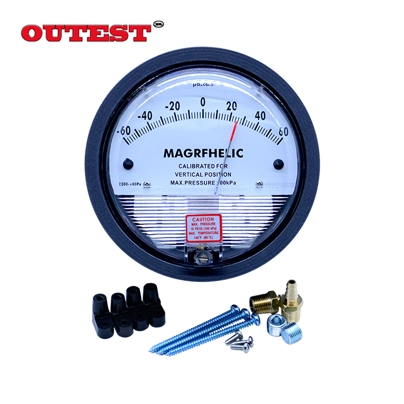 Hög precision luftdifferenstrycksmätare vakuummanometer mikrotryckmätare mätområde 0-30pa ~ 0-30 kpa för val