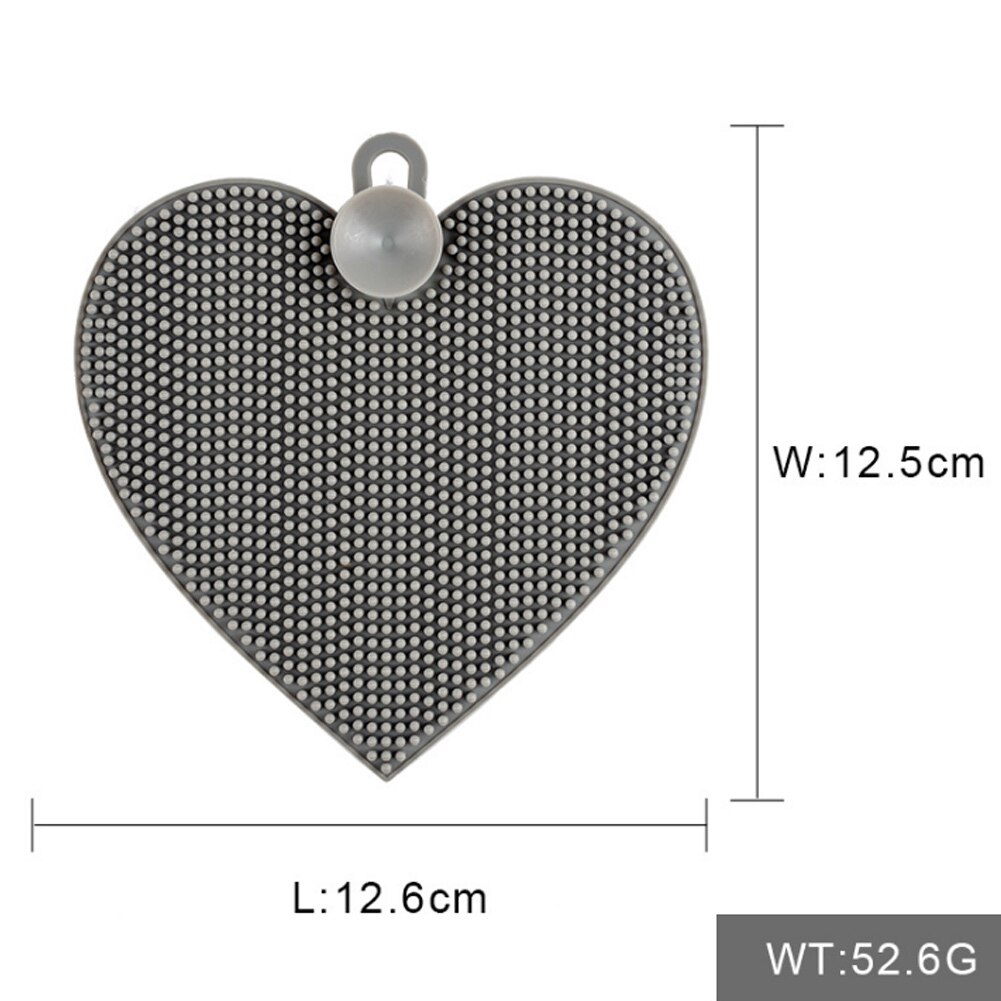 Silicone Dish Washing Scrubber Non Stick Food-Grade Dish Brush Kitchen Scrubber Cleaning Rag RERI889