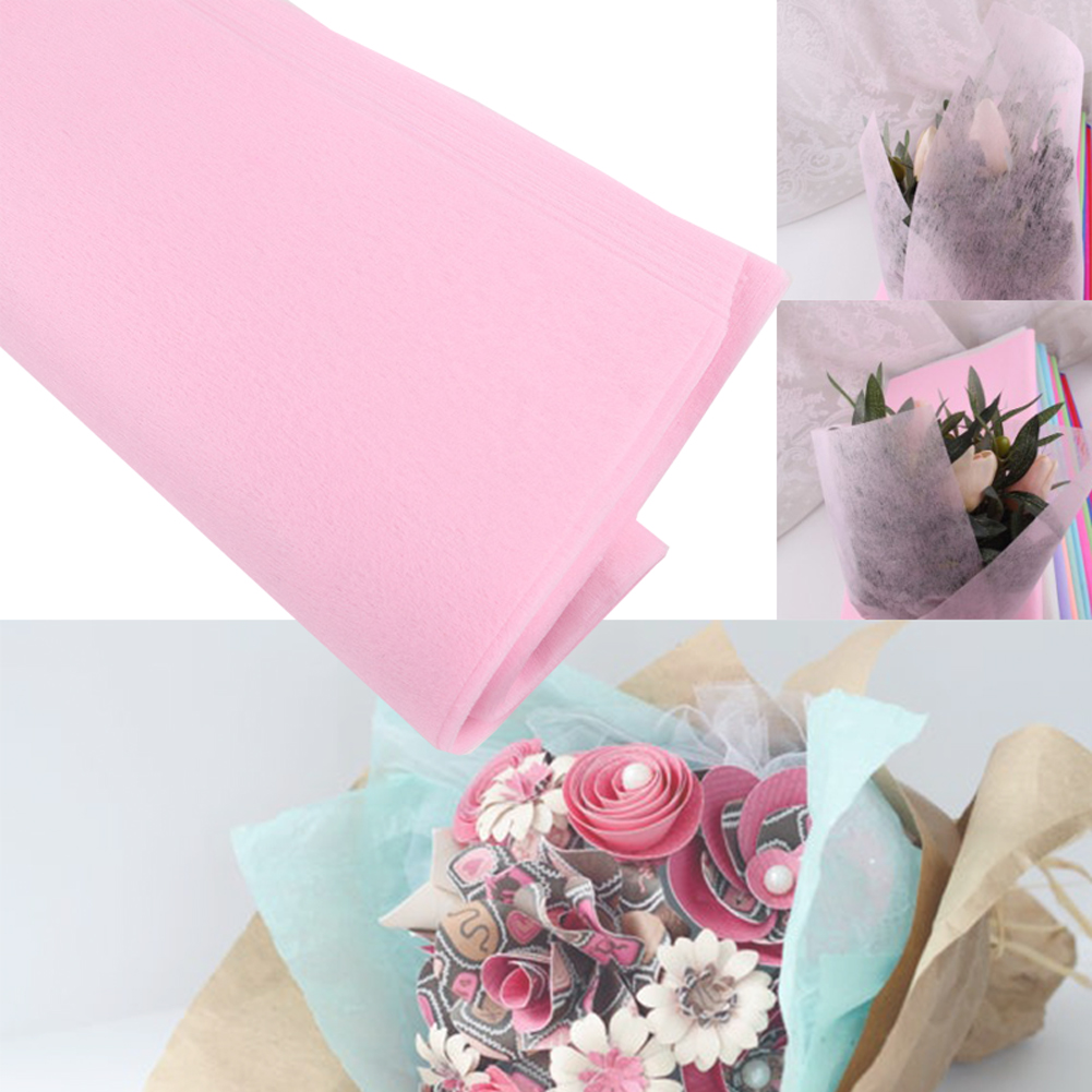 30 ark/pakke tøj blomsteremballage papir vin blomsterhandler forsyninger indpakning tissue håndværk ensfarvet buket gør det selv håndlavet
