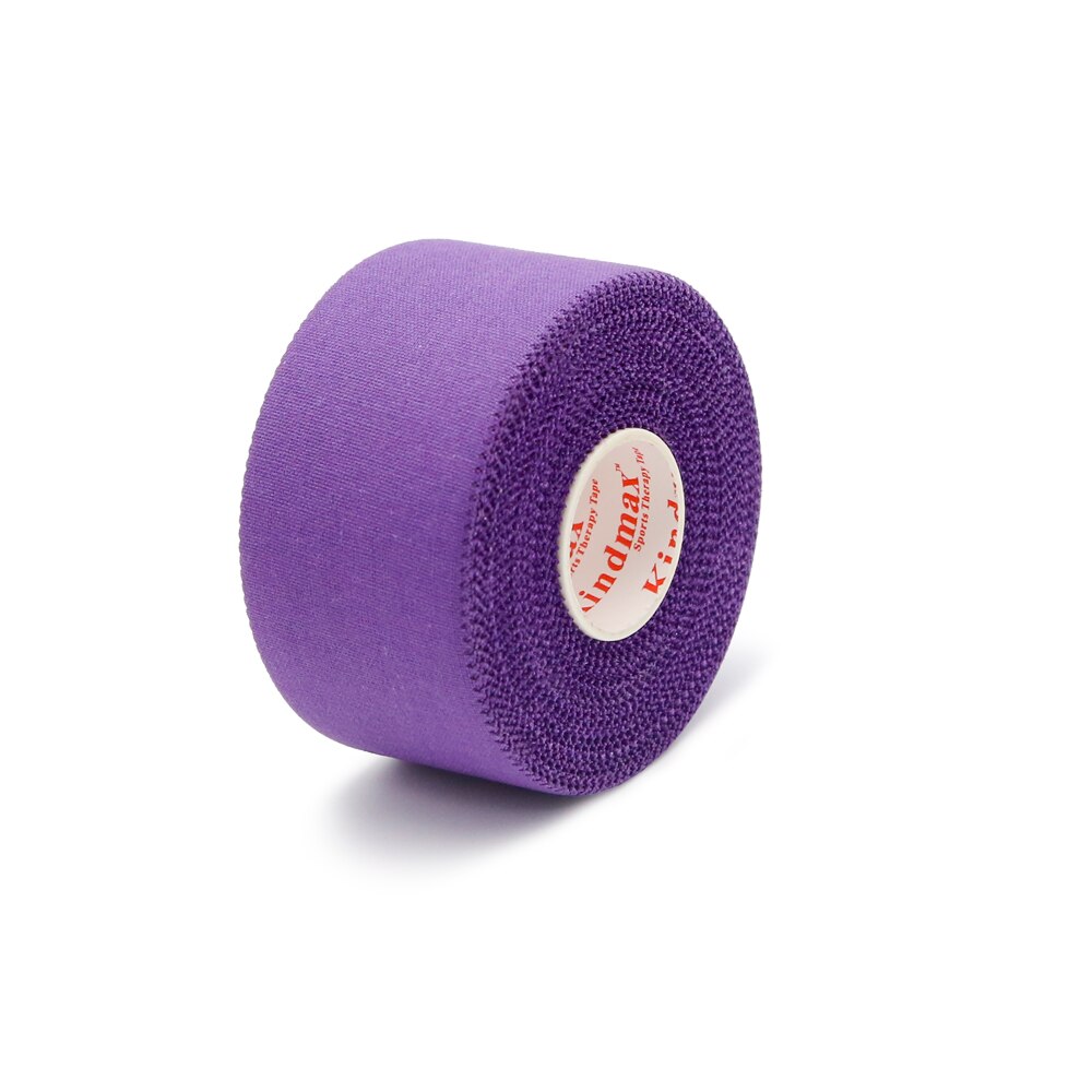 Kindmax Alle Baumwolle Sport Band Kinesiologie Taping UNS Stil Farbige Gezackten Starre Athletisch Band Strain Injury Unterstützung Rolle: Purple / 3.8CMx13.7M